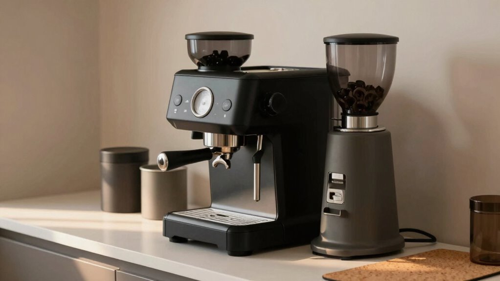 silent peaceful coffee setup