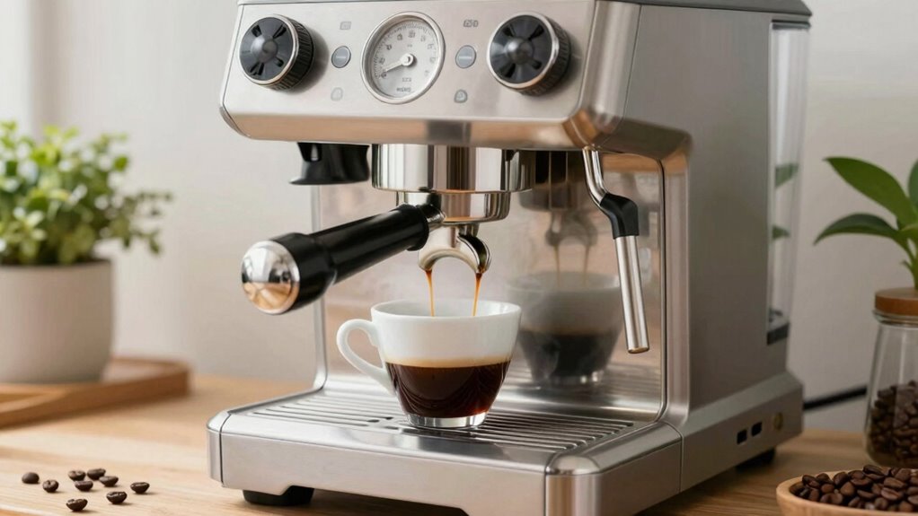 simultaneous brewing and steaming