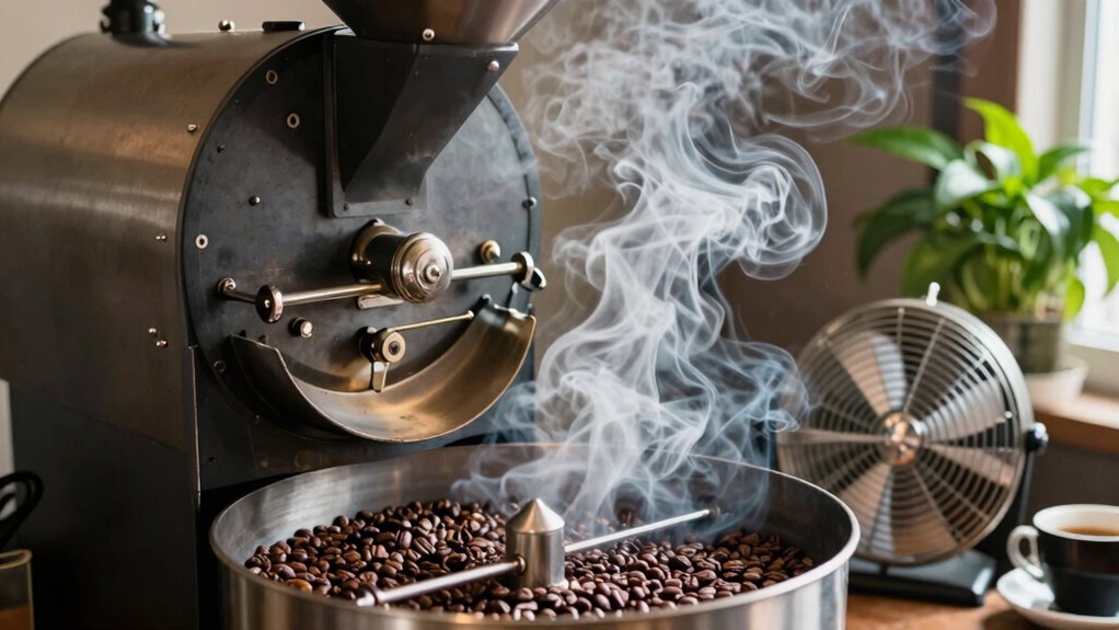 smoke management during roasting