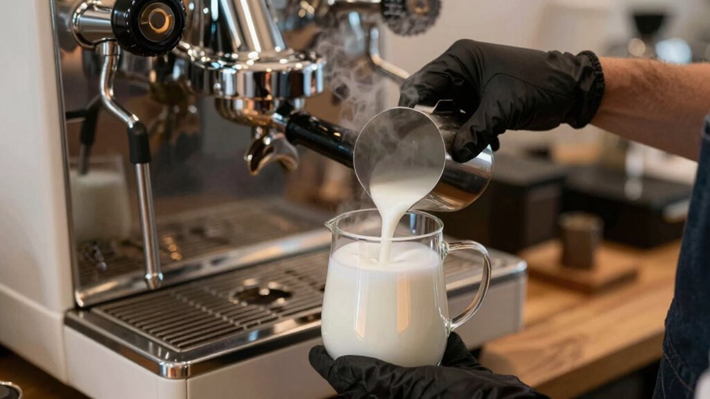 smooth efficient milk steaming