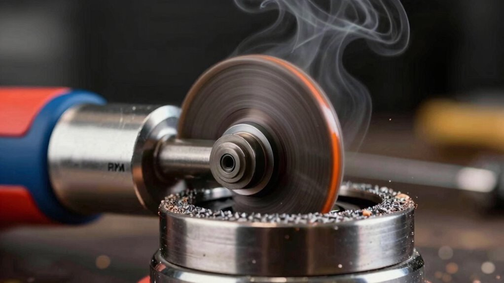 spotting excessive grinding heat