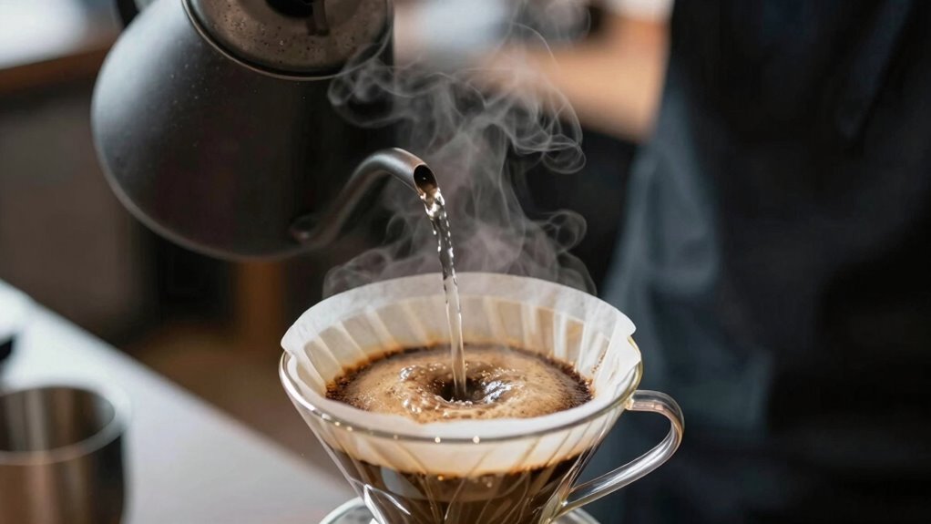 steady precise pouring technique