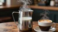 steam milk for latte
