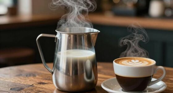 steam milk for latte