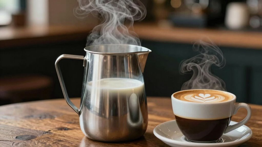 steam milk for latte