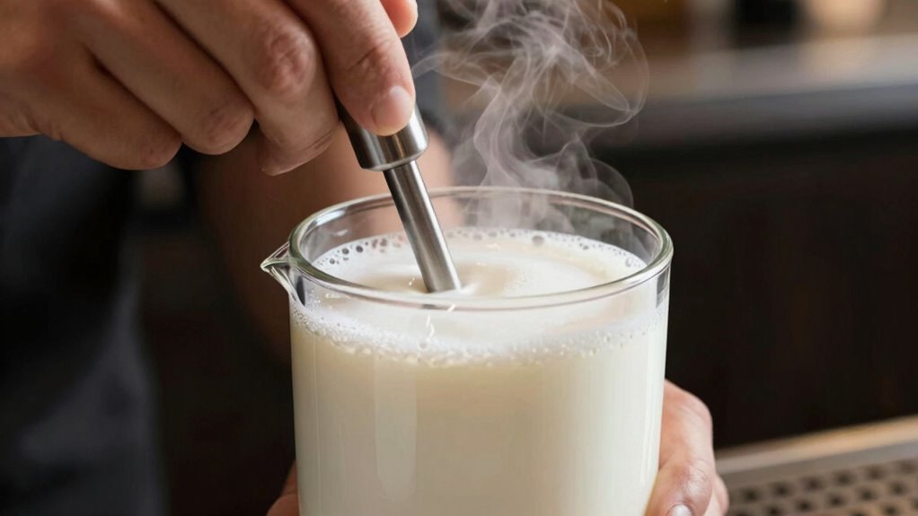 steaming almond milk tips