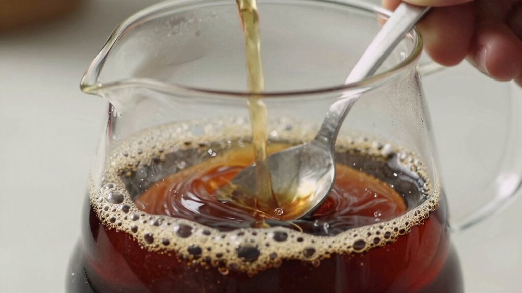 stir after bloom carefully