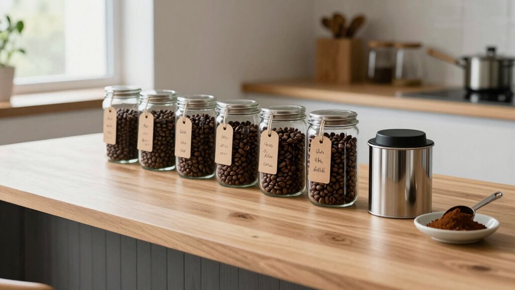 store beans in airtight darkness