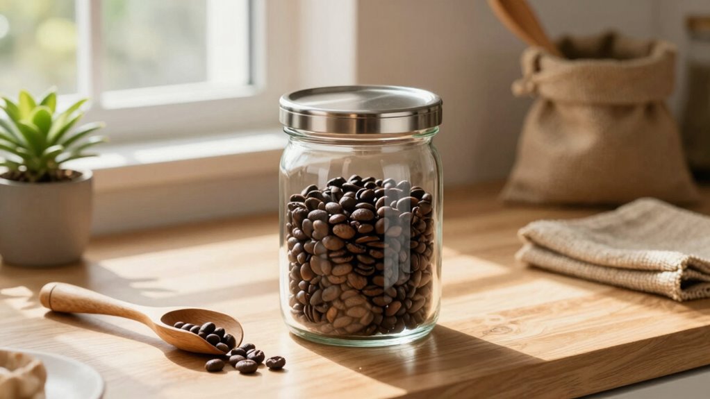 store coffee in darkness