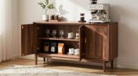 stylish coffee bar storage