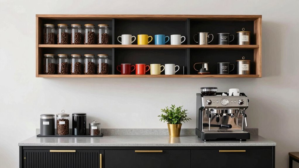 stylish organized coffee storage