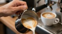 swirl milk for latte