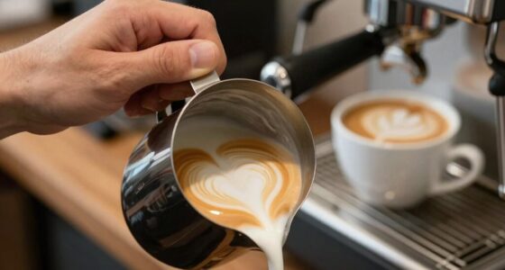 swirl milk for latte