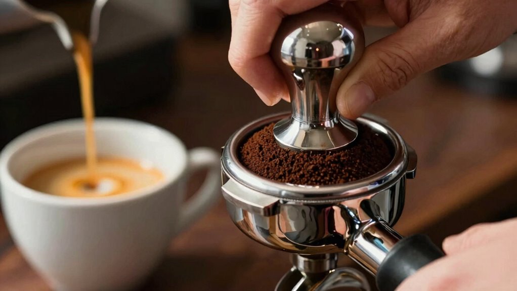 tamp pressure affects extraction