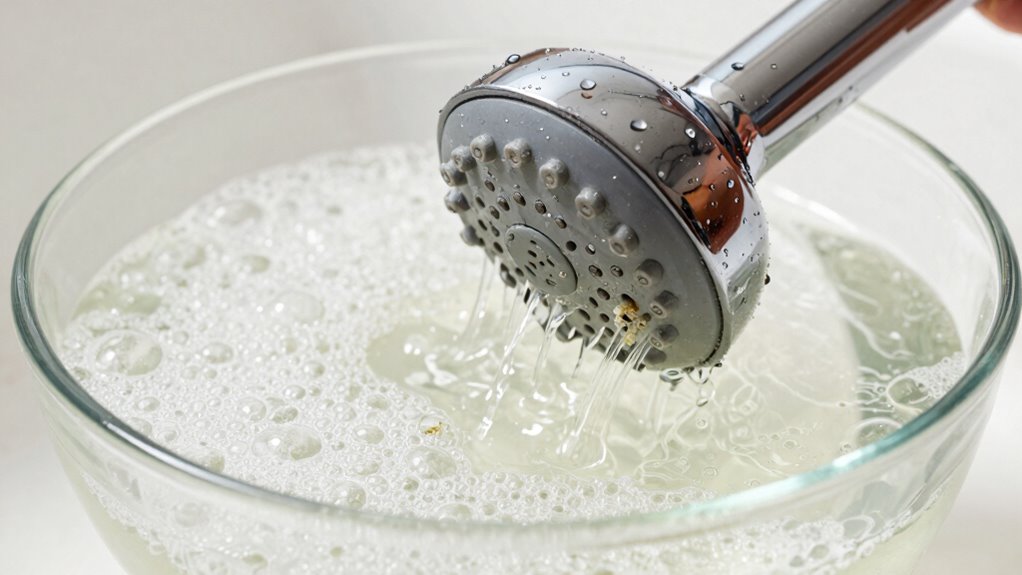 vinegar soak scrub rinse