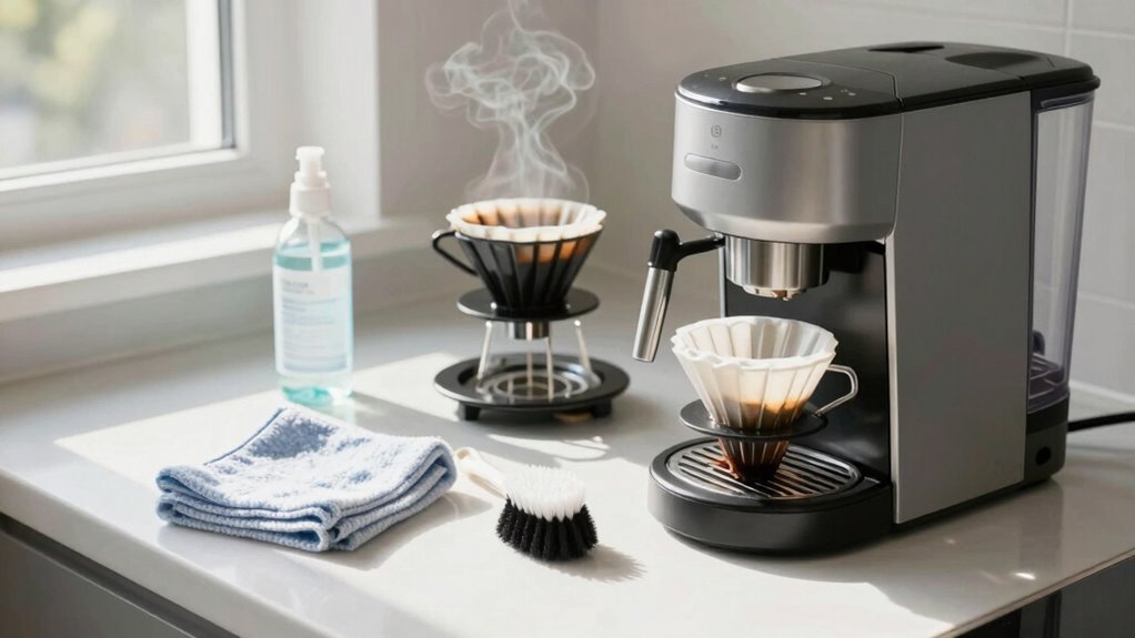 weekly coffee machine maintenance