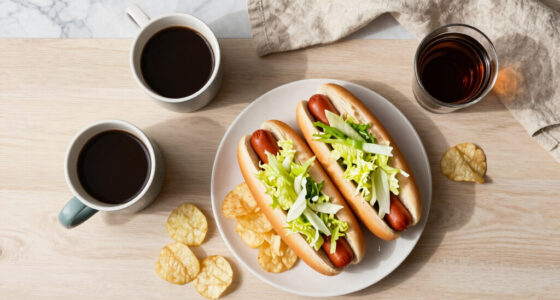 Hot Dogs With Vinegared Iceberg And Potato Chips