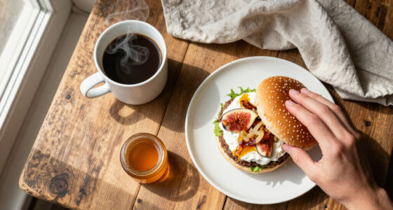 Hamburger Con Fichi, Stracciatella E Cipolle Caramellate