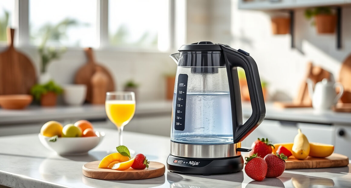 Ninja KT200BL Precision Temp Electric Kettle: Summer Tea & Coffee Essential