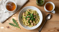 Pasta Di Avena Con Tonno E Pesto Di Rucola