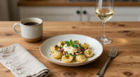 Gnocchi Di Erbette Al Burro, Speck E Nocciole